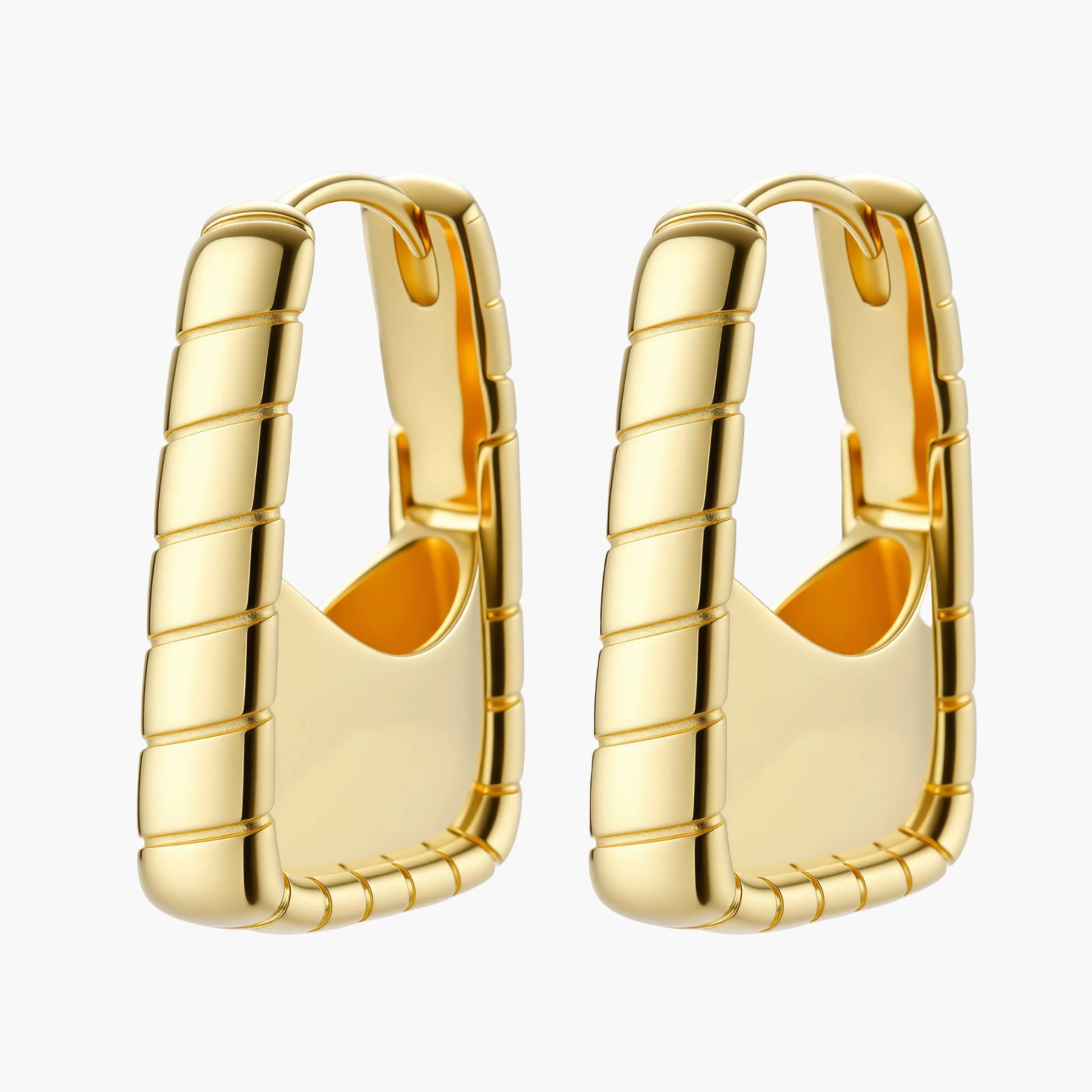 Bamboo Huggie Hoops